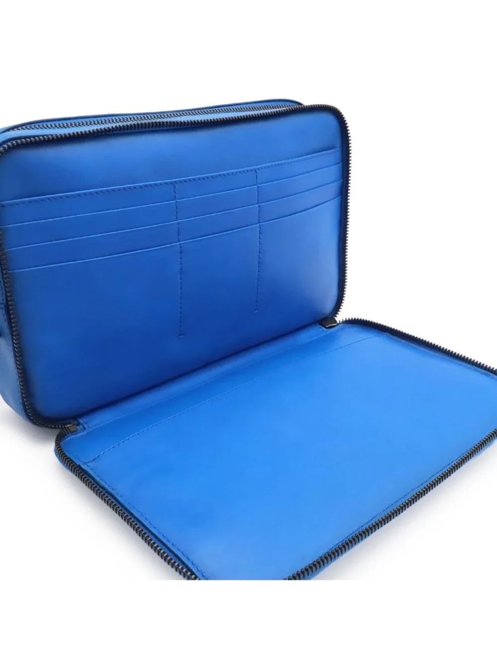 Bottega Veneta Intrecciato Clutch Leather Blue
